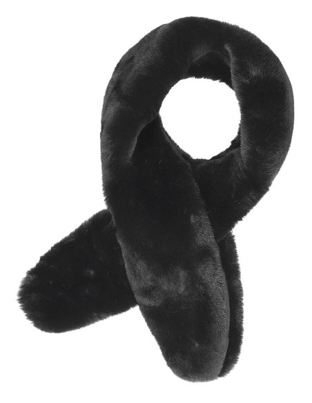 Echarpe-longue-simili-fourrure-noir-eac186