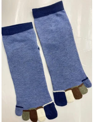 chaussette-5-doigts-LEs-petits-caprices-doigts-de-couleurs-homme-bleu-jeans-avant