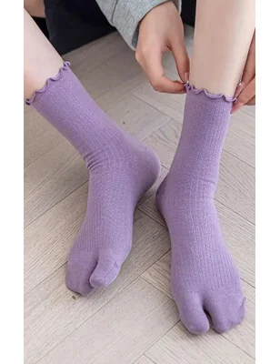 chaussettes-Tabis-Coton-cotes-non-comprimanes-lilas
