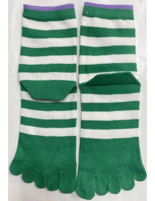 chausettes-coton-les-petits-caprices-5-doigts-de-pieds-rayures-bi-colore-vert-Africa-dos