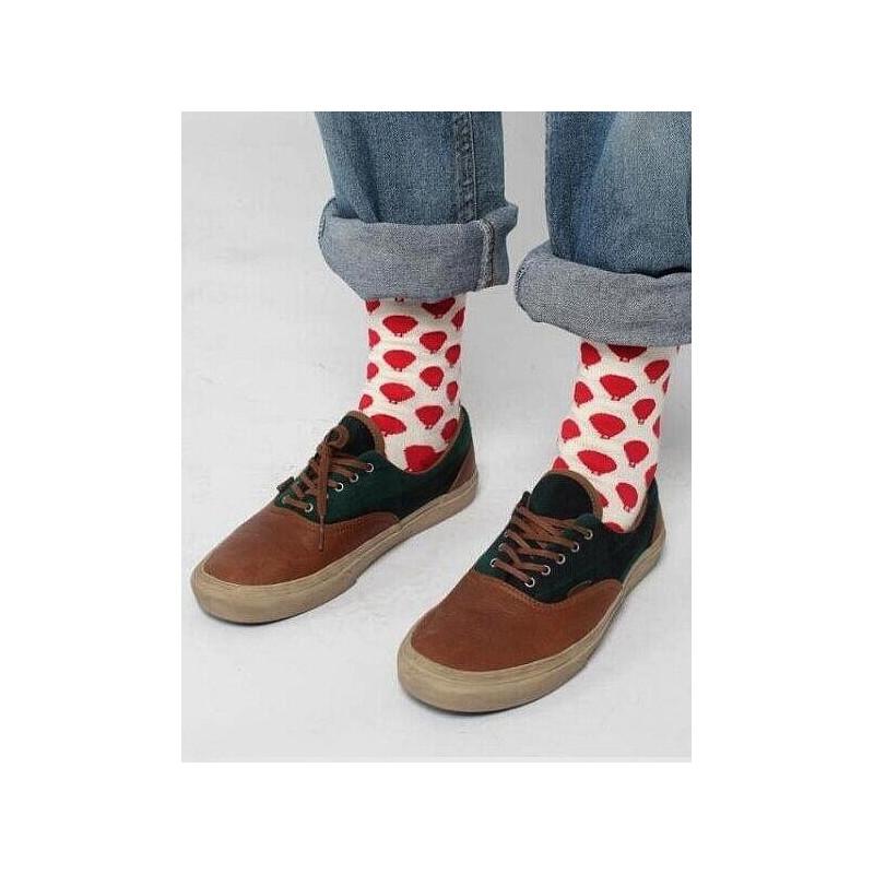 Chaussettes Boules rouges Coton