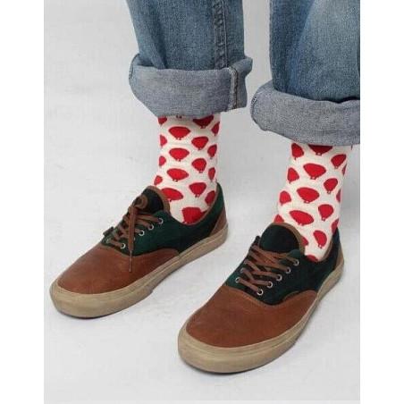 Chaussettes Boules rouges Coton