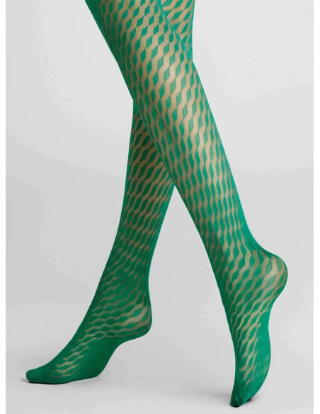 Collant-hudson-kunert-001751-vert-vif-pied