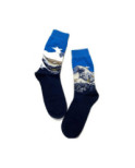 Chaussettes coton vague Hokusai