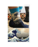 Chaussettes coton vague Hokusai