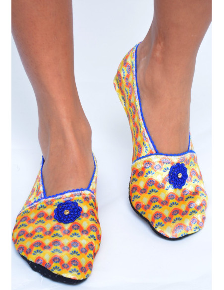 Chaussons-velours-imprimé-les-petits-caprices-murano-dark-bleu