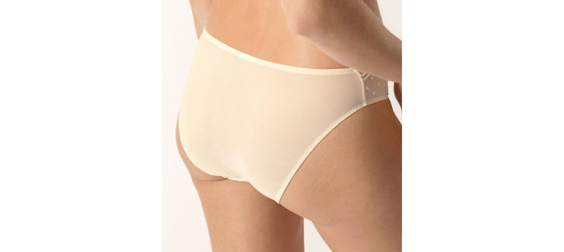 Slip empreinte Ellen  dentelle ivoire petit prix