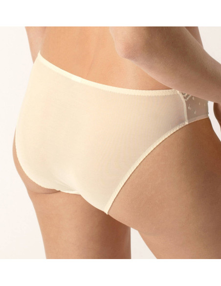 Slip empreinte Ellen  dentelle ivoire petit prix