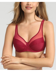 soutien gorge dim generous rouge vernis
