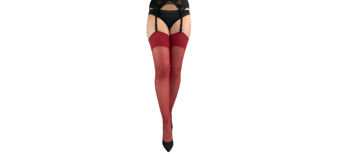 bas-couture-porte-jarretelles-pamela-mann-rouge-foncé-avant