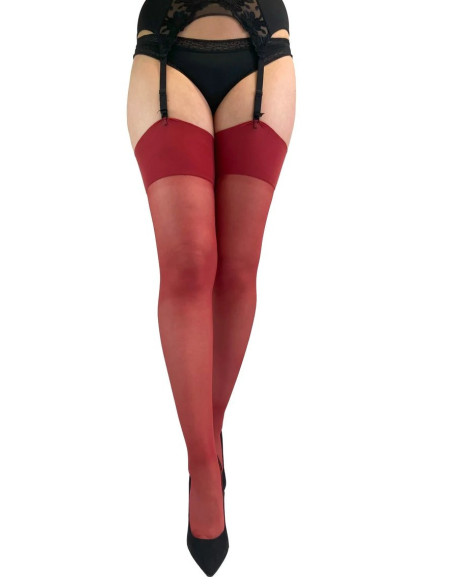 bas-couture-porte-jarretelles-pamela-mann-rouge-foncé-avant