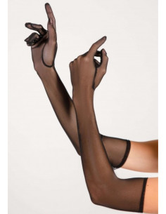 GANTS--tulle-glamour-long-noir-lpc