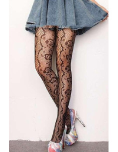 COLLANT-résille-noir-fleuri-avant