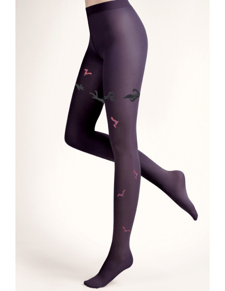 Collant-berthe-aux grands-pieds-mouettes-prune-tendance-rose