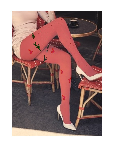 Collant-berthe-aux grands-pieds-mouettes-orange-tendance-rose-bleu