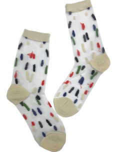 chaussettes-cristal-rayures-multi-transparente-traits-de-couleurs-LPC-corde