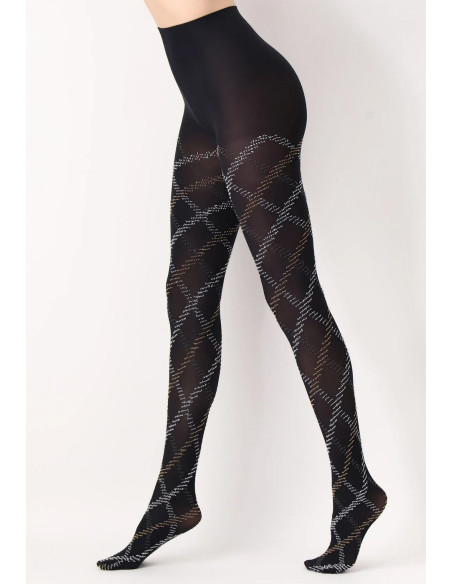 Collant-Le-Bourget-12c6--effet-losange-Garance-colors-noir-gris-profil