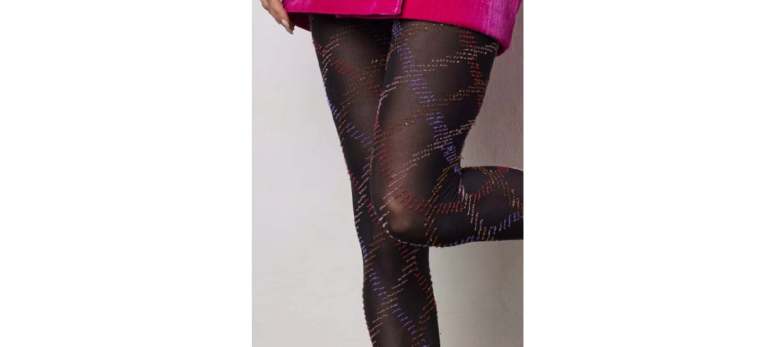 Collant-Le-Bourget-12c6--effet-losange-Garance-colors-rose-violet-détail
