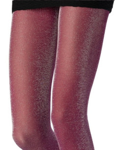 Collant-Emilio-Cavallini-lurex-pourpre-brillant 2
