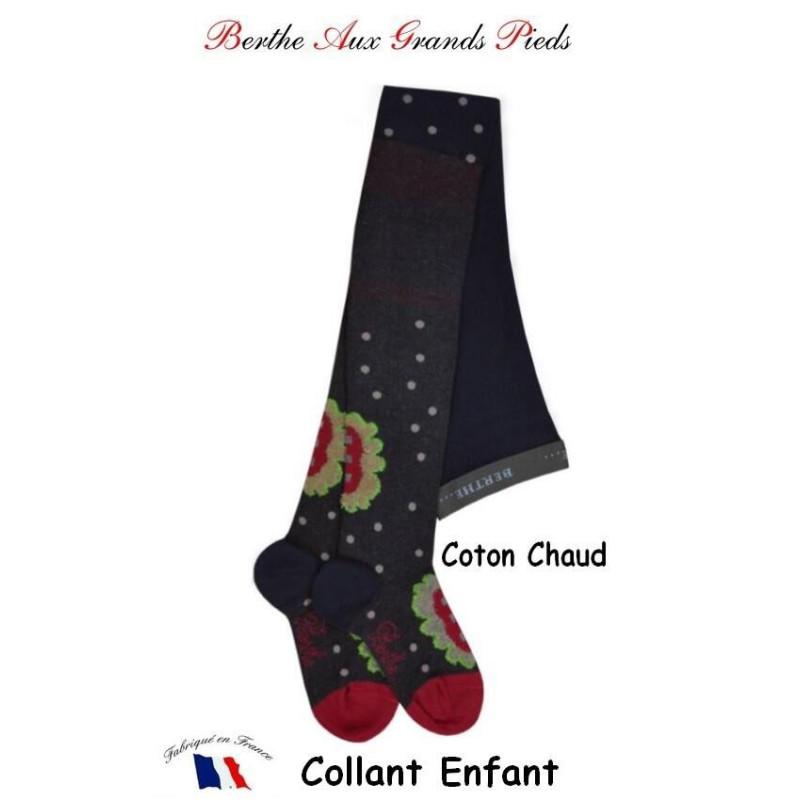 Collant Berthe aux grands pieds enfant médaillon hiver