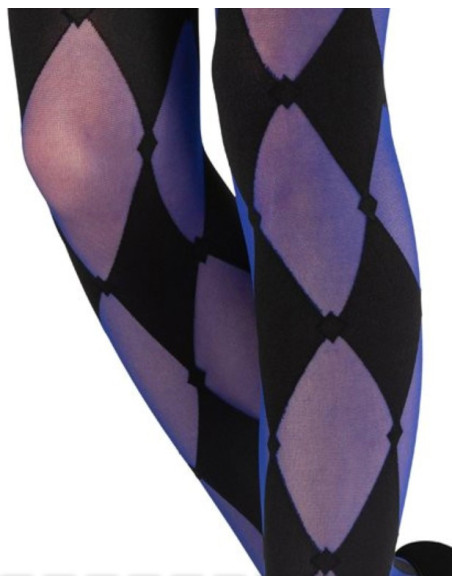 collant-lycra-losange-tendance-noir-et-bleu-5F32-détail