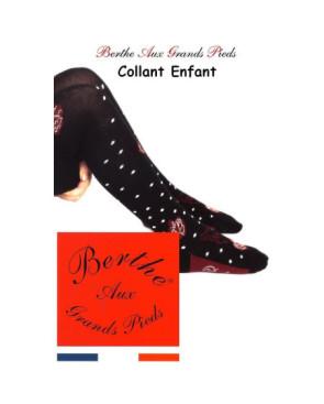  Collant berthe aux grands pieds Enfant hiver rose et plumetis