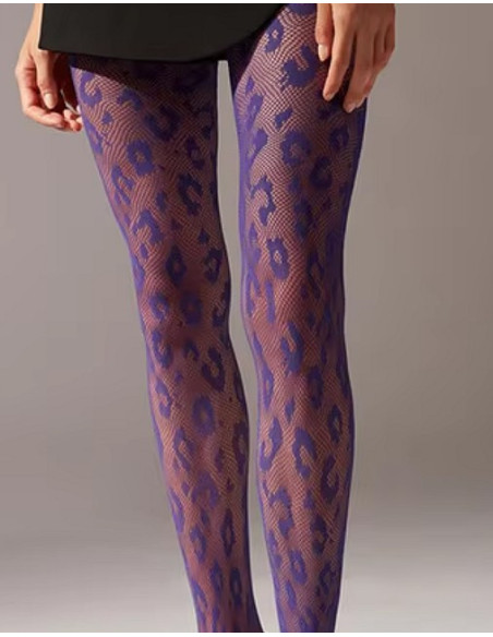Collant-resille-léopard--Les-petits-caprices-ultra-violet-détail