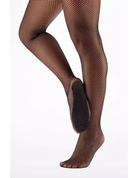 Collant-resille-de-danse-noir-détail-semelle-jambe