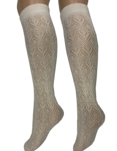 Mi bas Coton ajouré Voilà façon dentelle 2