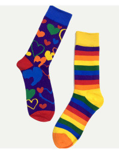 chaussettes-LPC-rayures-de-l-amour-asymétriques 2