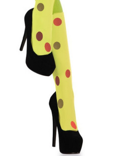 Mi-bas-opaque-Kiwi-pois-de-couleurs-avant