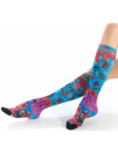 Mi-bas-bambou-fleurs-papillons-yeux-rubans-patchwork-DRIPK30