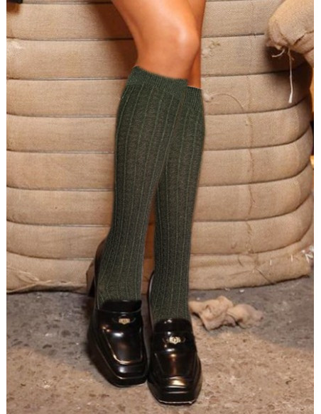 Mi-bas-Ciocca-1912-Cotes-lurex-coton-Kaki