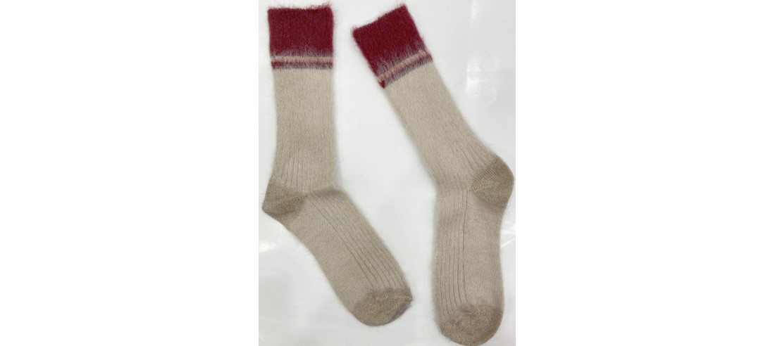 Chaussettes-Ciocca-1912-laine-polaire-et-mohair-corde-plat