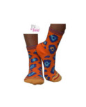 Chaussettes Fil de joie orange Panthère bleue