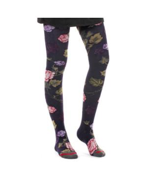 Collant Fil de joie  Chaud Rosier prune