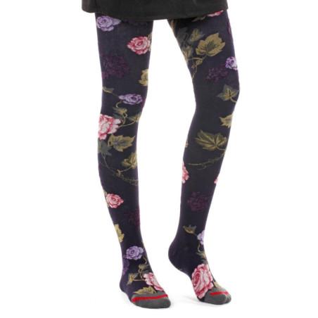 Collant Fil de joie  Chaud Rosier prune