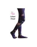 Collant Fil de joie  Chaud Rosier prune