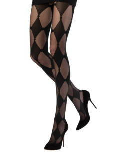 collant-Emilio-cavallini-5F32-losanges-noir