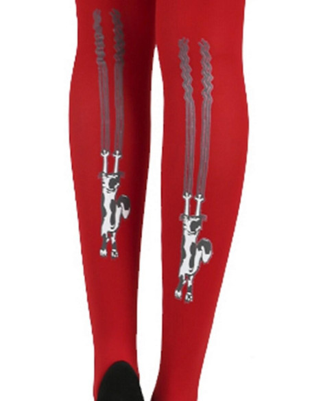 Collant-pamela-mann-imprimé-noir-chat-griffu-rouge