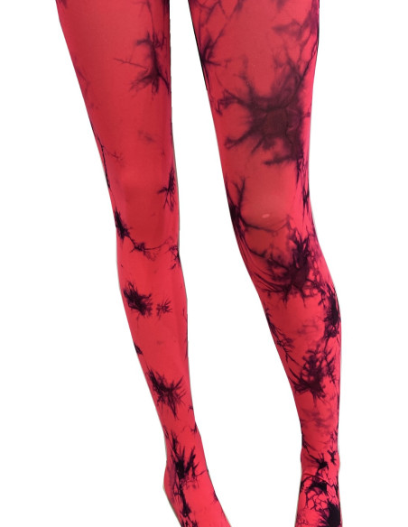 collant-Tye-n-dye-rouge-encre-tendance-face