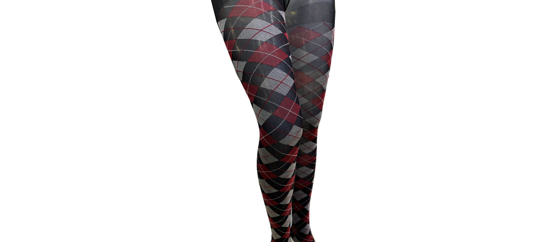 COLLANT-argyle-gris-losanges-marine-bordeaux-détail