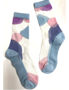 Chaussettes crystal Bulles Pastels Caprices 2