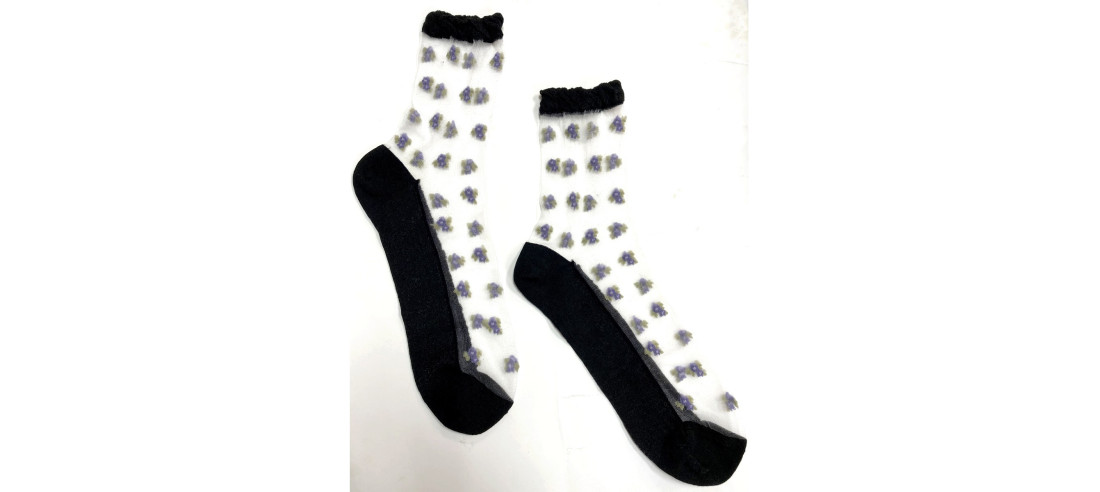 Chaussettes-transparente-LPC-Lavandes-fleuries