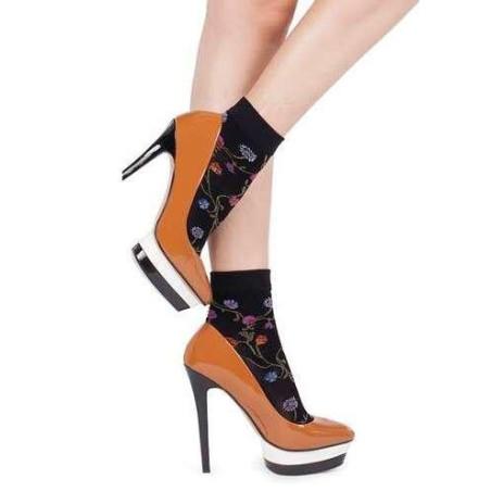 Collant Effet Porte Jarretelles Plumetis Gabriella