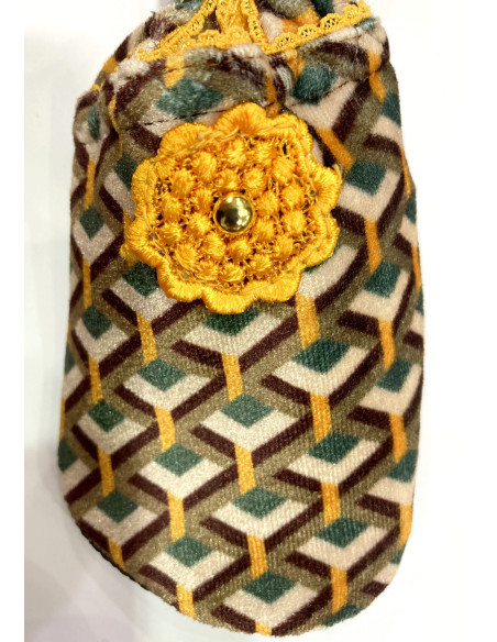 Chausson-coréen-lpc-ixli-Terrazo-JAUNE-détail