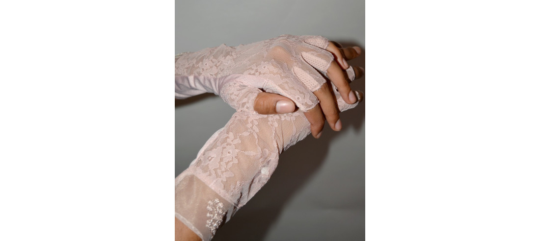 Mitaines-dentelle-lyocell-d-été-rafraichissante-anti-uv-rosé