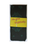 Collant vert forêt dentelle de coton sans pieds