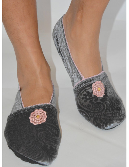 chaussons-tissu-imprimé-de-voyage-ixli-les-petits-caprices-flor-PINK-face