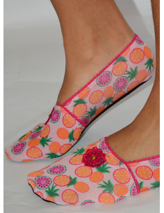 chaussons-tissu-imprimé-de-voyage-ixli-les-petits-caprices-Fruity-rose-profil